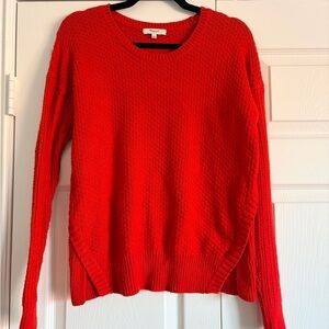 Madewell Vibrant Red Crew Neck Sweater